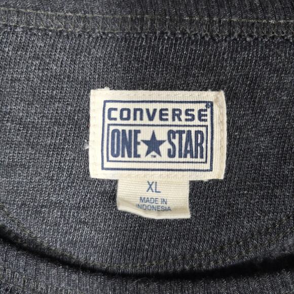 Converse One Star Dress Womens XL Gray Belted Sweater Tunic Long Sleeve Pullover - Picture 2 of 7